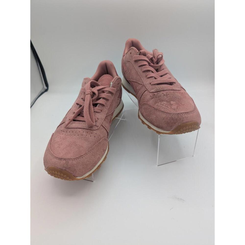 Reebok Classics Leather Clean Exotics Sandy Rose/Chalk/Gum Women's Size 10